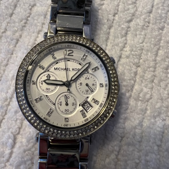 Michael Kors crystal and stainless watch main image 4